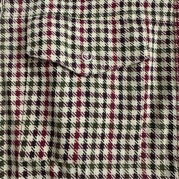 Campagnie Internationale Express Womens Size XS Shepherd Check Plaid Button Up - Picture 7 of 12